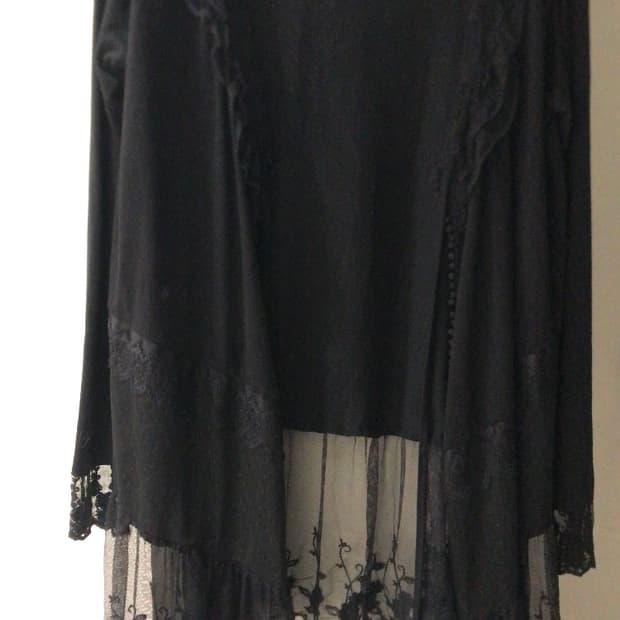 레이스 스트링 가디건