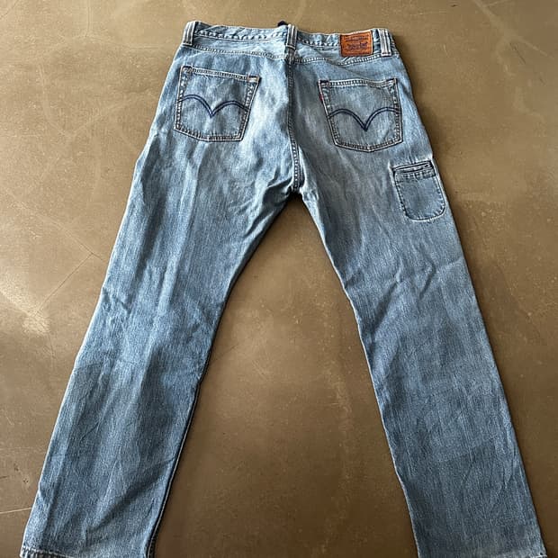 Levis 709 유틸리티 디테일 퍼플라이닝 데님 팬츠