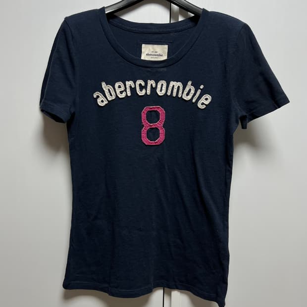 아베크롬비 로고 반팔 티셔츠