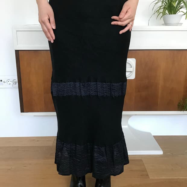 vintage linen lace skirt (26inch)