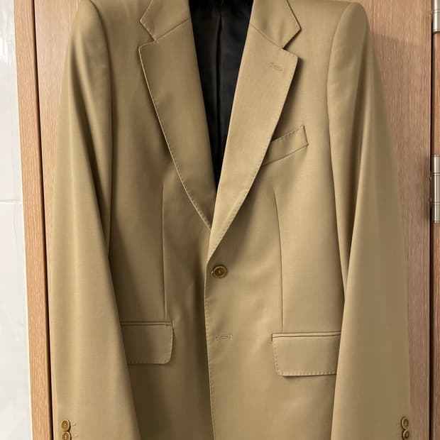 ZARA Concaved Shoulder Carmel Blazer