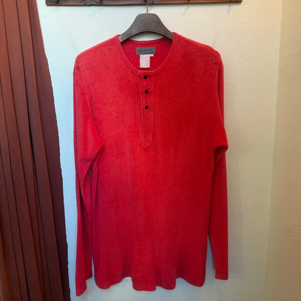 요지야마모토 뿌르옴므 테리코튼 롱슬리브