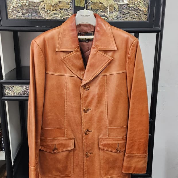 빈티지 가죽 자켓