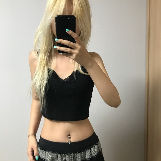 vtg 스트라이프 롱 스커트
