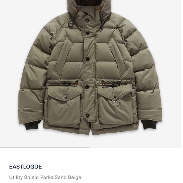 이스트로그 유틸리티 쉴드 파카 샌드베이지 XL