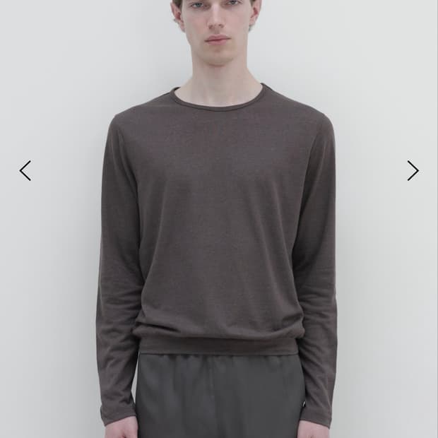 Fin linen top (Brown) / 48
