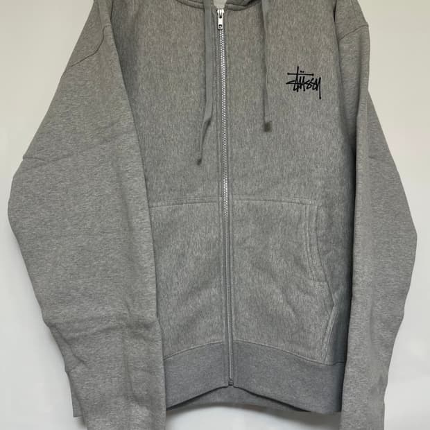 스투시 베이직기모 후드집업