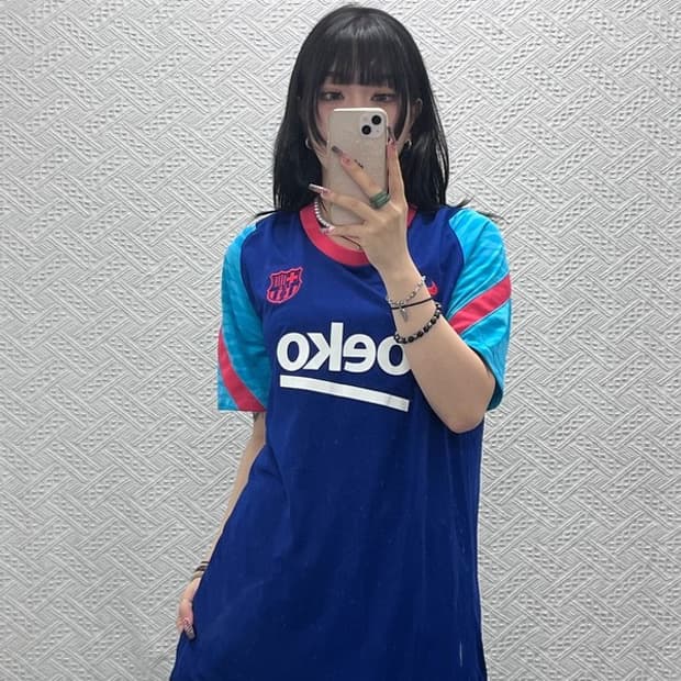 나이키 레트로 바르셀로나 스트라이크 져지 반팔티 L C11581