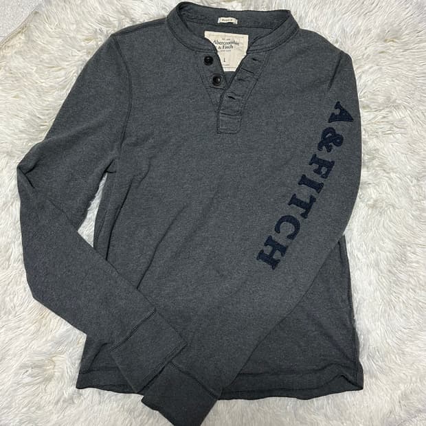아베크롬비 빈티지 헨리넥 L