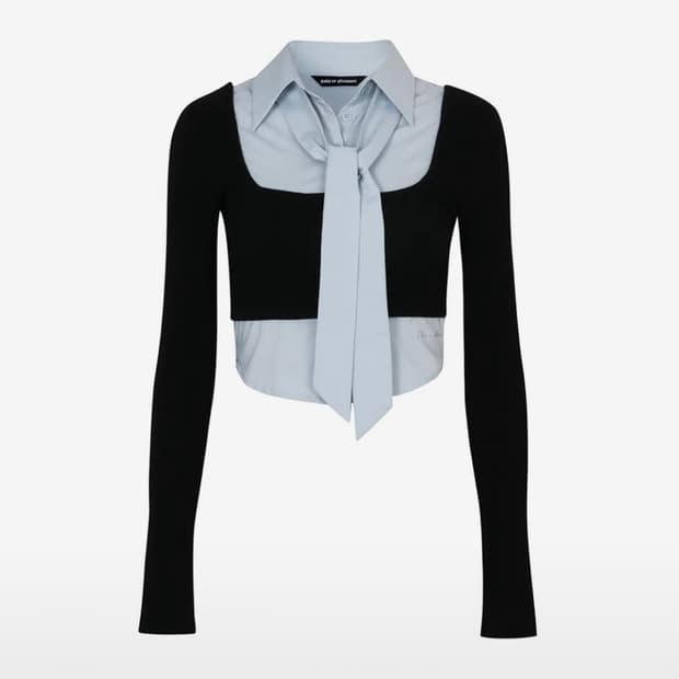 페인오어플레져 에블린 셔츠 탑 evelyn shirt top black