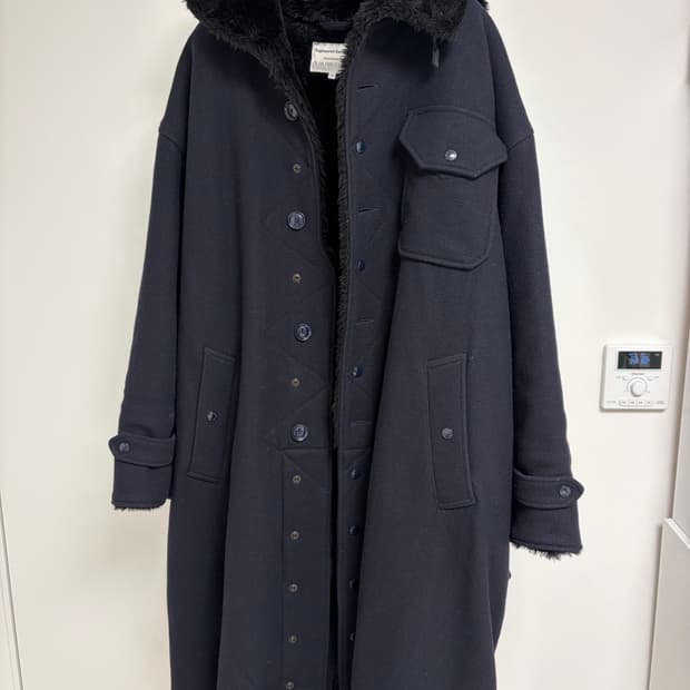 엔지니어드 가먼츠 샌마별주 코스트라인 파카 네이비 울 m