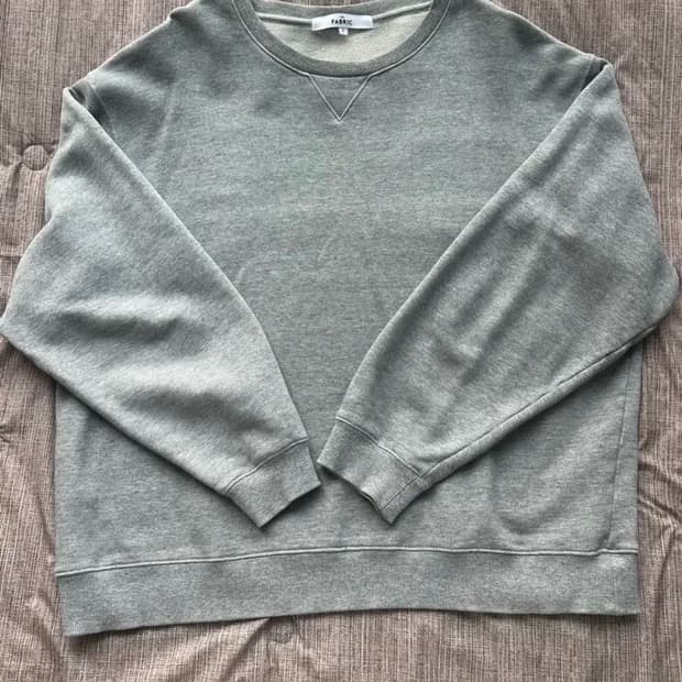 더 패브릭 맨투맨 그레이 2사이즈