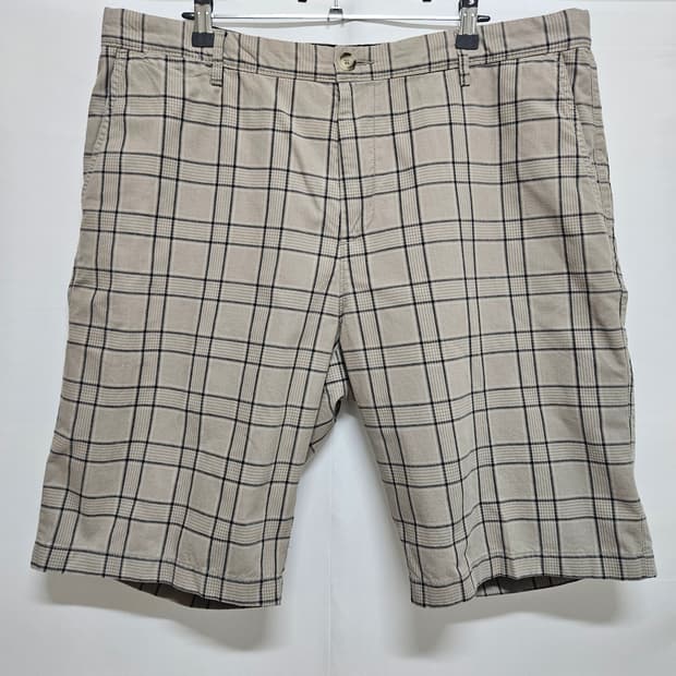 헨리코튼 골프 체크 반바지 38