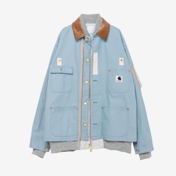 [새상품/3] 사카이 칼하트 ma-1 봄버 블루종