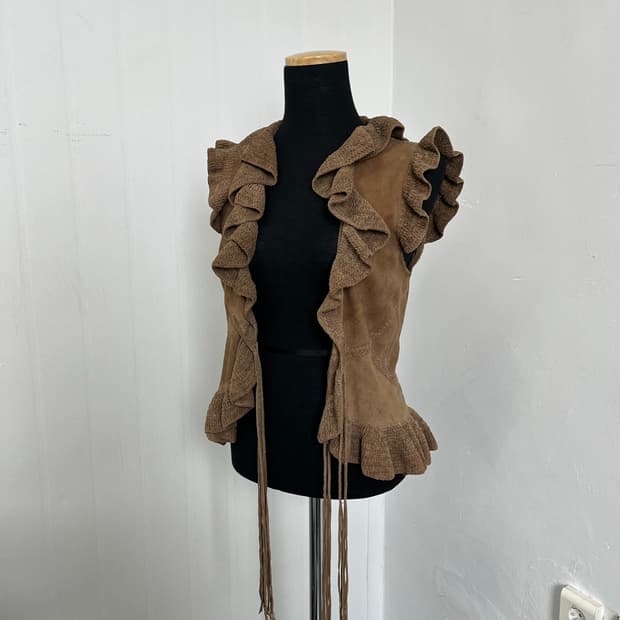 Polo ralph lauren sheep suade vest