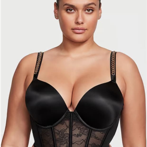 victoria’s secret 밤쉘 체인 스트랩 코르셋 탑 32a