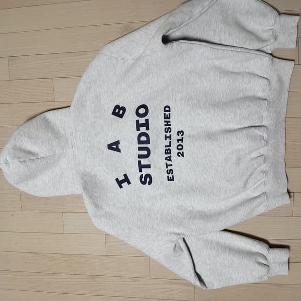 아이앱 스튜디오 25 후드 라이트 그레이 네이비L