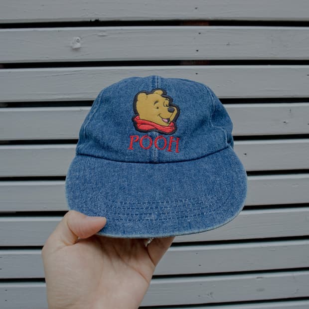 90's Disney Pooh 데님 캡