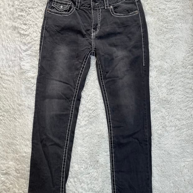 트루릴리전 스티치 데님 블랙 워싱 (32)