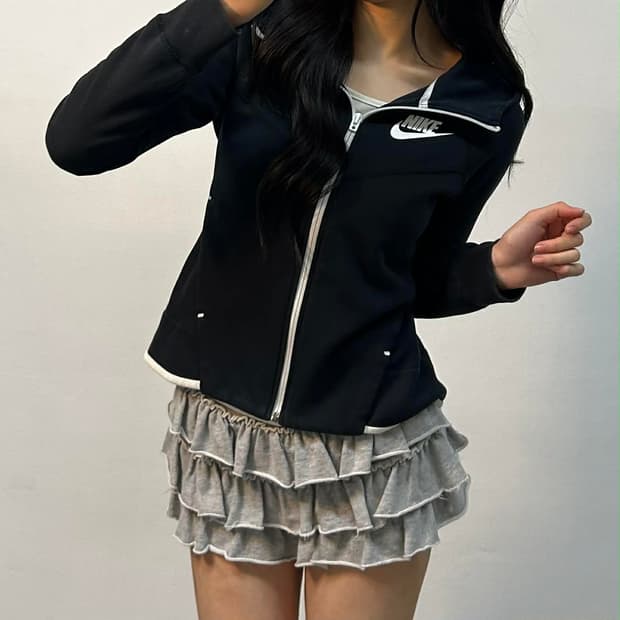 나이키 블랙 준신형 걸즈 테크팩 후드집업(M)