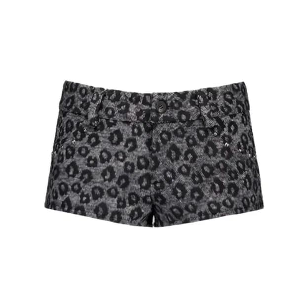 셋업이엑스이 레오파드 숏팬츠