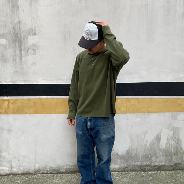 00s Old Gap Thermal Olive Long Sleeve