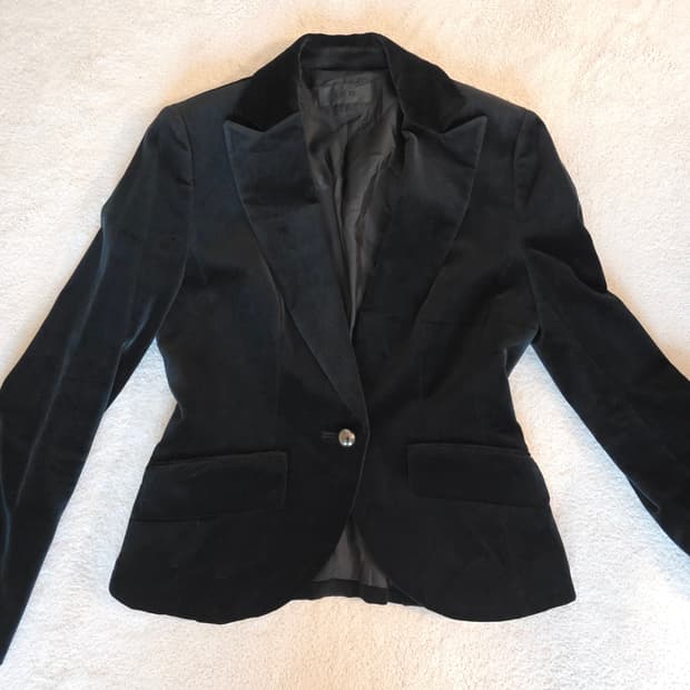 여성 벨벳 자켓