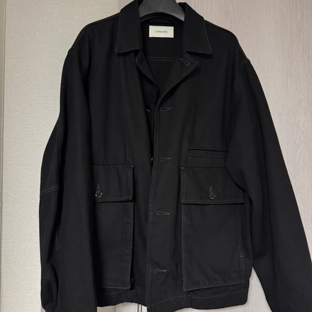 르메르 박시자켓 블랙 M