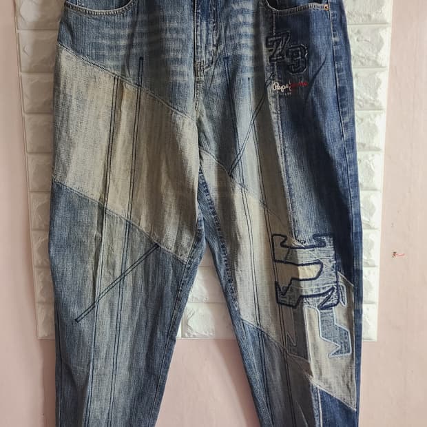 페페페진스(Pepe Jeans)패치워크 데님팬츠(36)