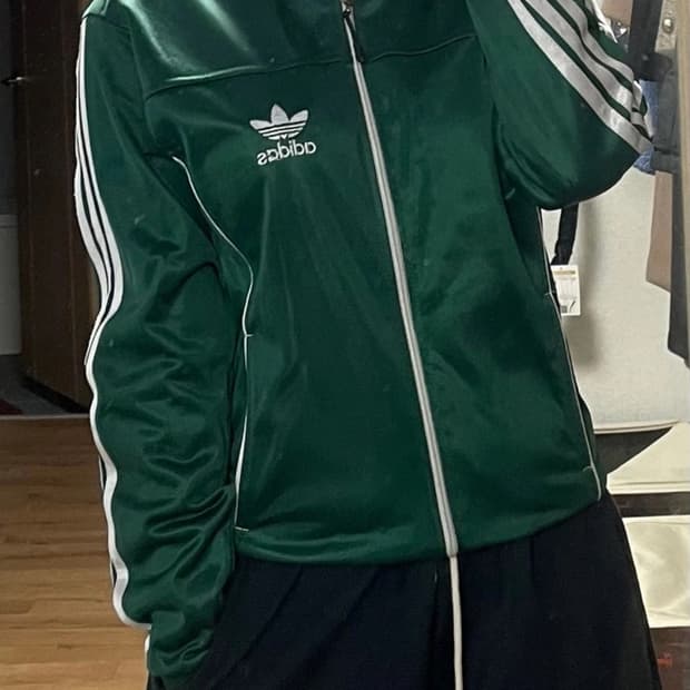 아디다스 녹색 져지
