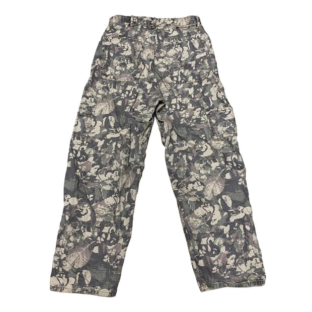 자라 에스닉 플라워 패턴 카고 팬츠