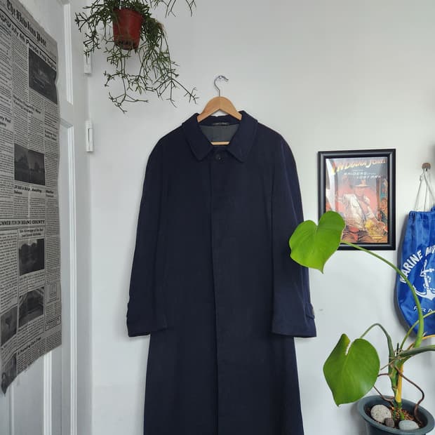 80s 올드 레노마 울 캐시미어 발마칸 코트(ITALYmade)