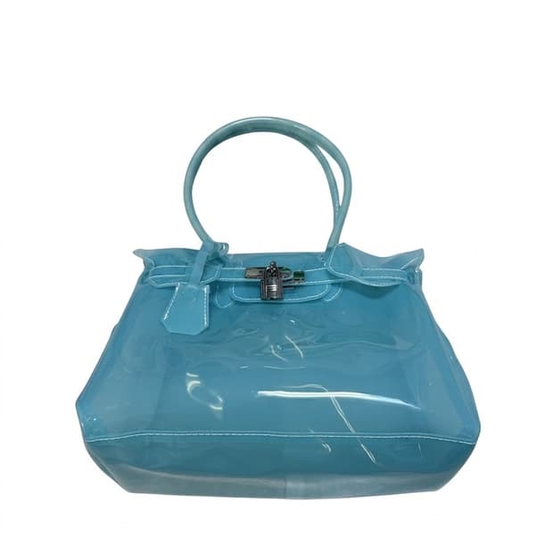 Blue 유광_ 키키 젤리백 버킨젤리 퍼킨백 pvc숄더백