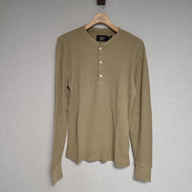 RRL 더블알엘 와플 헨리넥 티셔츠 S