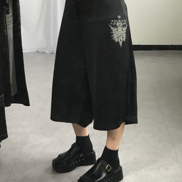 Printing point big size half pants
