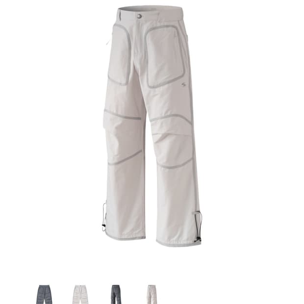 (구해요)산산기어 웨빙 패치 팬츠 아이보리 3,4사이즈