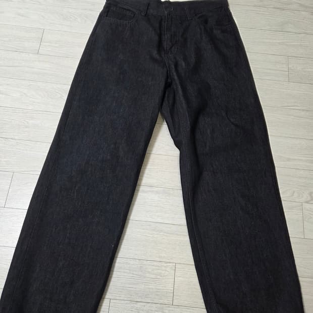 유니클로 와이드핏 진청 32