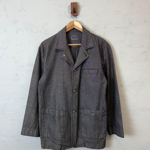 JPN 빈티지 헤링본 데님 초어 워크자켓