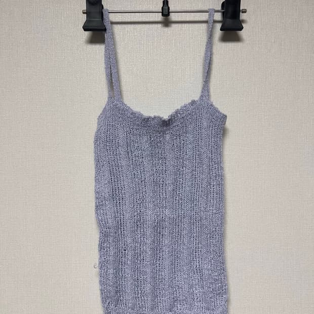 baby blue 니트 슬리브리스