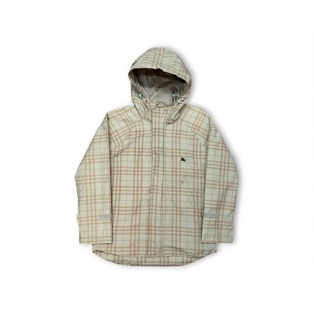 버버리 블루라벨 체크 바람막이