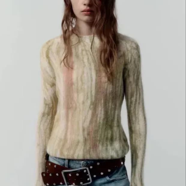 자라 울 타이다이 니트 S