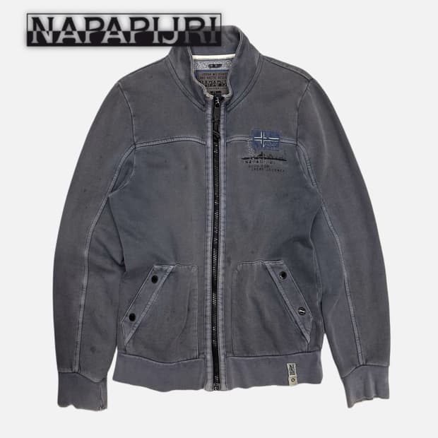 NAPA PIJRI vintage aging sweat zip-up