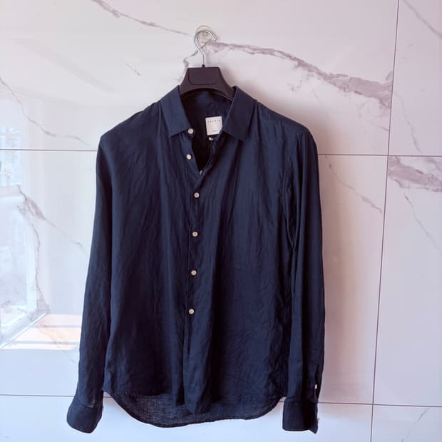 24ss 산드로옴므 데님 린넨셔츠 팔아요