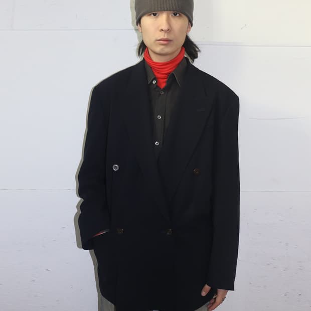 장폴고티에 오버사이즈 블레이저 네이비