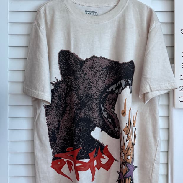 트레비스 스캇 머천 MD Where was u 티셔츠 L