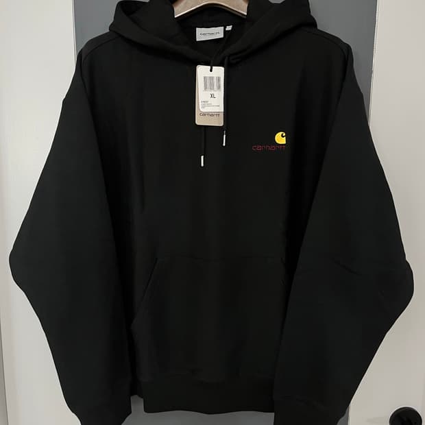 칼하트 wip 기모 후드티 블랙 XL (새상품)