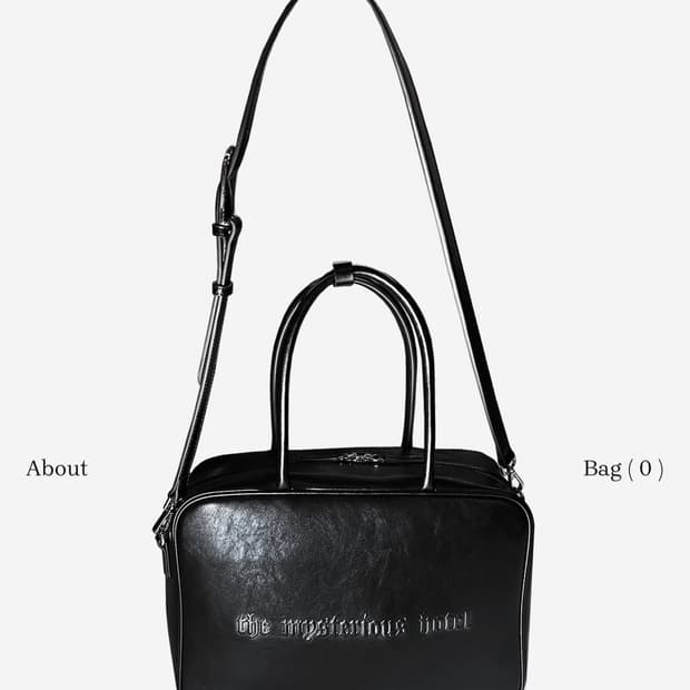 더미스테리어스호텔 카우 레더 스퀘어 백