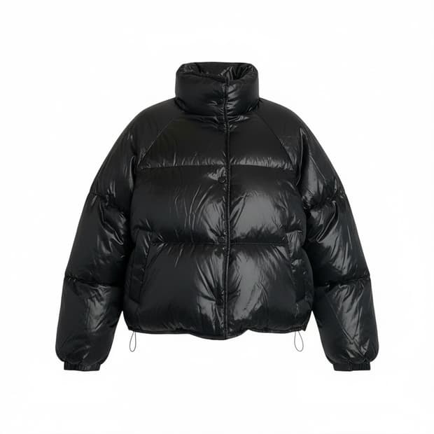 인사일런스 구스다운 숏 패딩 M