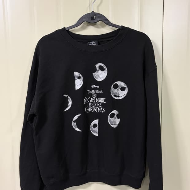 디즈니 팀 버튼의 크리스마스 악몽 스웻셔츠