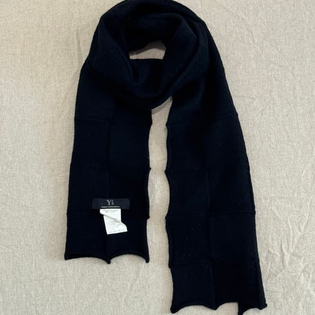 요지야마모토 00‘s 체커드 울 머플러